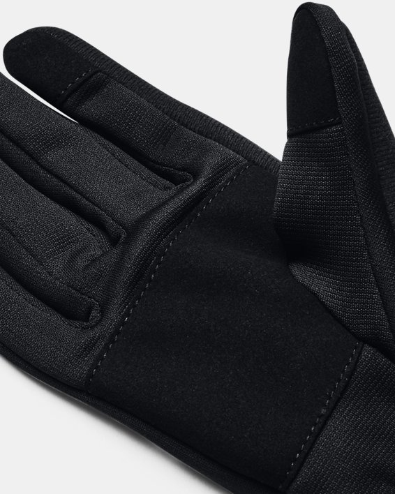 Damen UA Storm Fleece Geo Handschuhe, Black, pdpMainDesktop image number 3